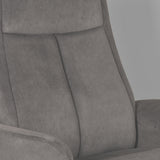 LABEL51 Fauteuil Bergen - Antraciet - Cosmo - Incl. Hocker van LABEL51 – Luxe comfort op maat van PureWonen. Vraag naar de beste prijs.