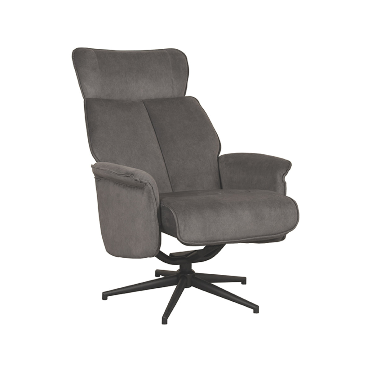LABEL51 Fauteuil Verdal - Antraciet - Cosmo - Excl. Hocker van LABEL51 – Luxe comfort op maat van PureWonen. Vraag naar de beste prijs.