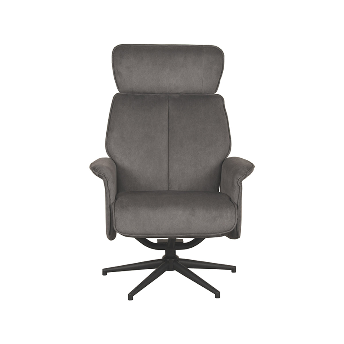 LABEL51 Fauteuil Verdal - Antraciet - Cosmo - Excl. Hocker van LABEL51 – Luxe comfort op maat van PureWonen. Vraag naar de beste prijs.