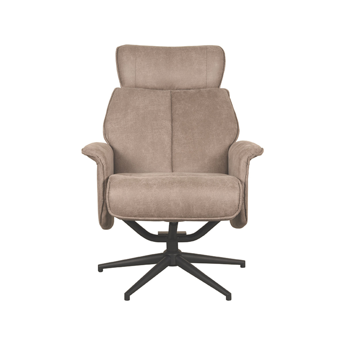 LABEL51 Fauteuil Verdal - Taupe - Micro Suede - Excl. Hocker van LABEL51 – Luxe comfort op maat van PureWonen. Vraag naar de beste prijs.
