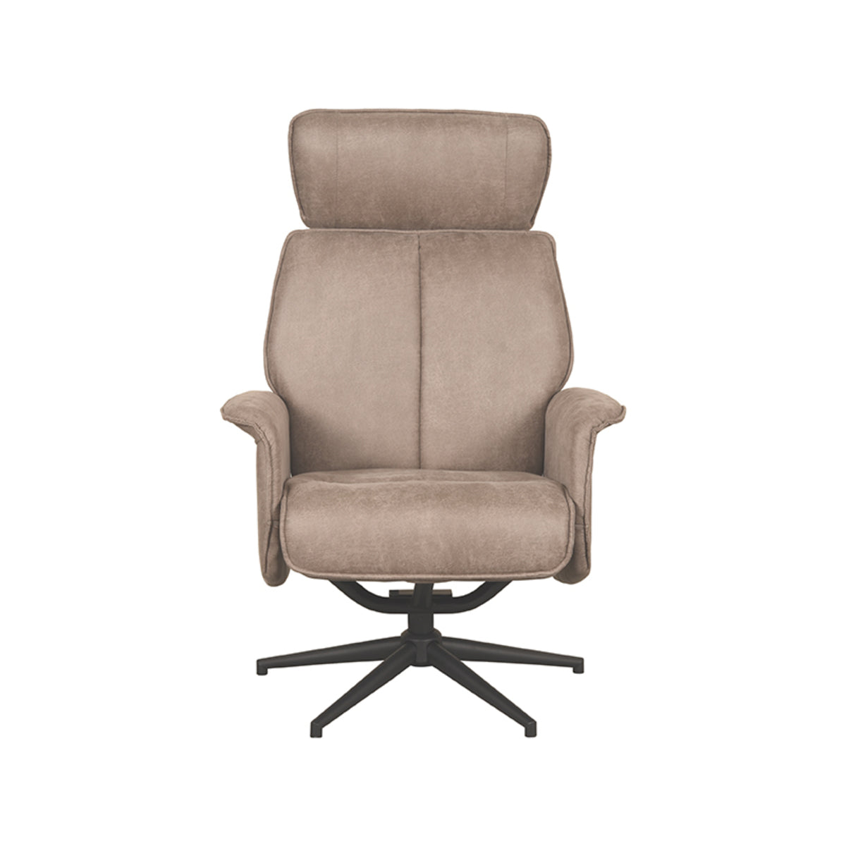 LABEL51 Fauteuil Verdal - Taupe - Micro Suede - Excl. Hocker van LABEL51 – Luxe comfort op maat van PureWonen. Vraag naar de beste prijs.