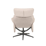 LABEL51 Fauteuil Verdal - Naturel - Boucle - Incl. Hocker van LABEL51 – Luxe comfort op maat van PureWonen. Vraag naar de beste prijs.