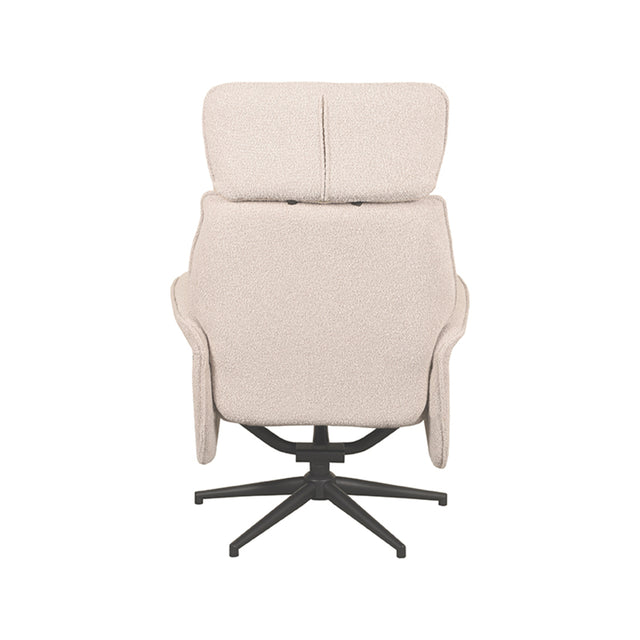 LABEL51 Fauteuil Verdal - Naturel - Boucle - Incl. Hocker van LABEL51 – Luxe comfort op maat van PureWonen. Vraag naar de beste prijs.