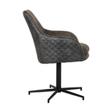 Stoel Lucy met zwarte poot draaibaar van Richmond Interiors – Luxe comfort op maat van PureWonen. Vraag naar de beste prijs.