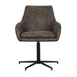 Stoel Lucy met zwarte poot draaibaar van Richmond Interiors – Luxe comfort op maat van PureWonen. Vraag naar de beste prijs.