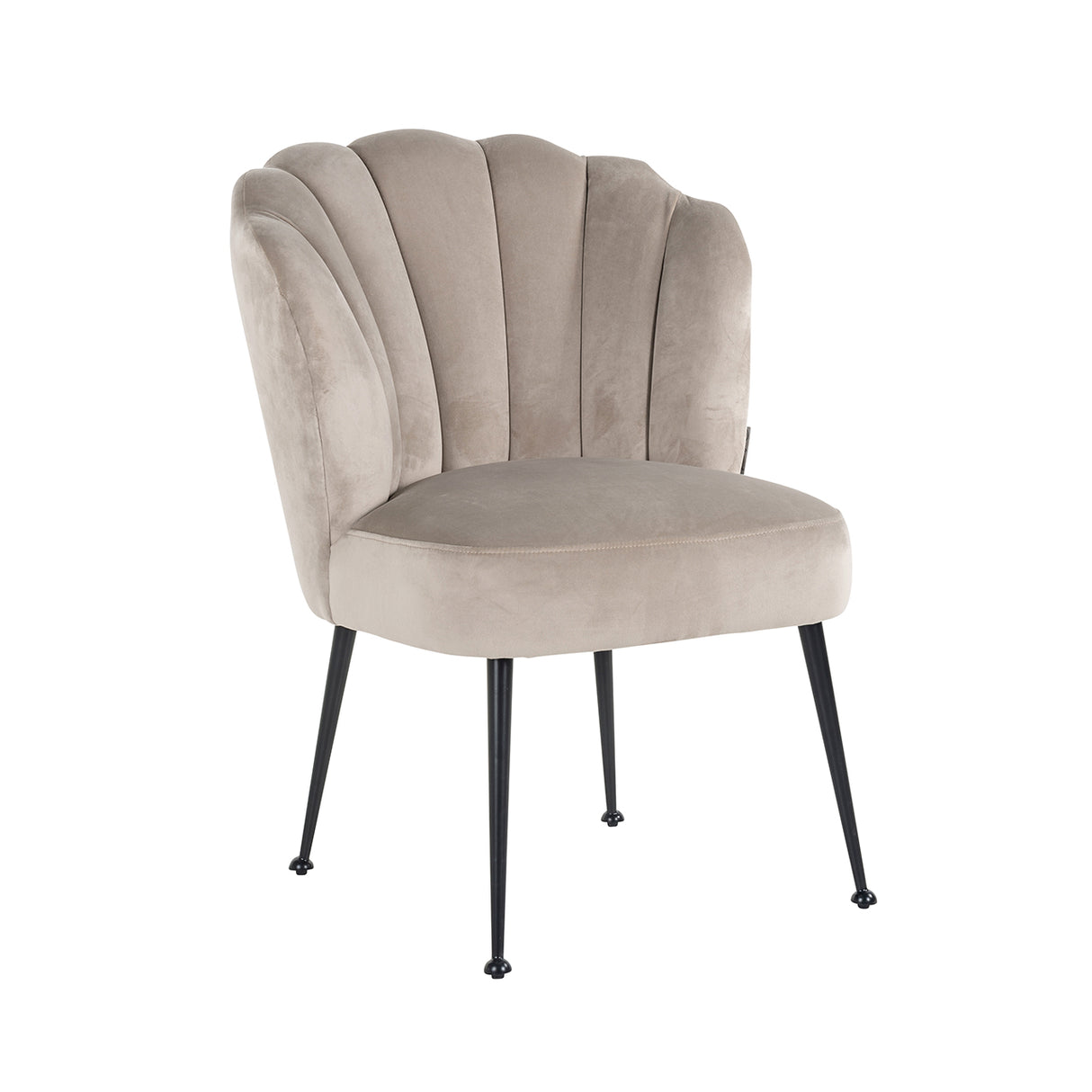 Stoel Pippa khaki velvet / black (Quartz Khaki 903) van Richmond Interiors – Luxe comfort op maat van PureWonen. Vraag naar de beste prijs.