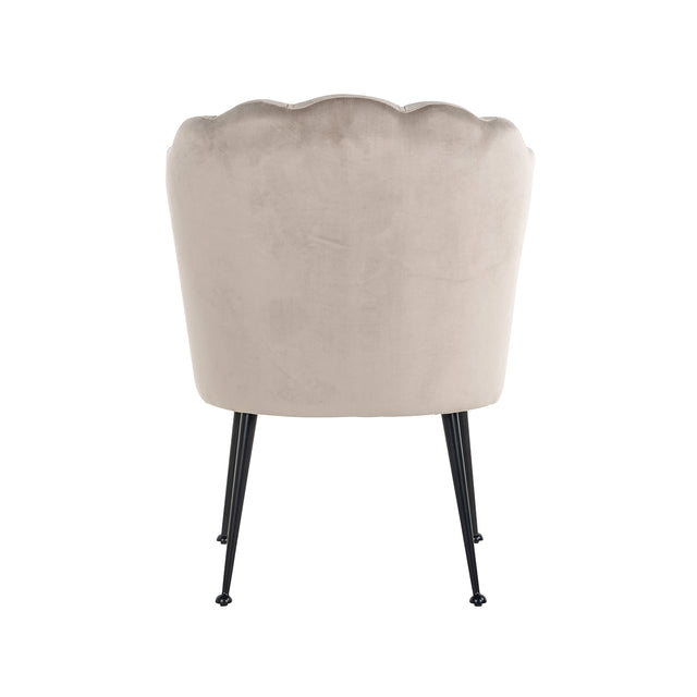 Stoel Pippa khaki velvet / black (Quartz Khaki 903) van Richmond Interiors – Luxe comfort op maat van PureWonen. Vraag naar de beste prijs.
