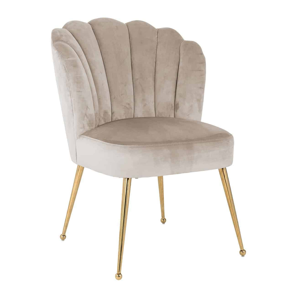 Stoel Pippa khaki velvet / gold (Quartz Khaki 903) van Richmond Interiors – Luxe comfort op maat van PureWonen. Vraag naar de beste prijs.