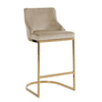 Barstoel Bolton khaki velvet / gold fire retardant (Quartz Khaki 903) van Richmond Interiors – Luxe comfort op maat van PureWonen. Vraag naar de beste prijs.