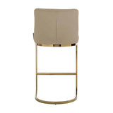 Barstoel Bolton khaki velvet / gold fire retardant (Quartz Khaki 903) van Richmond Interiors – Luxe comfort op maat van PureWonen. Vraag naar de beste prijs.