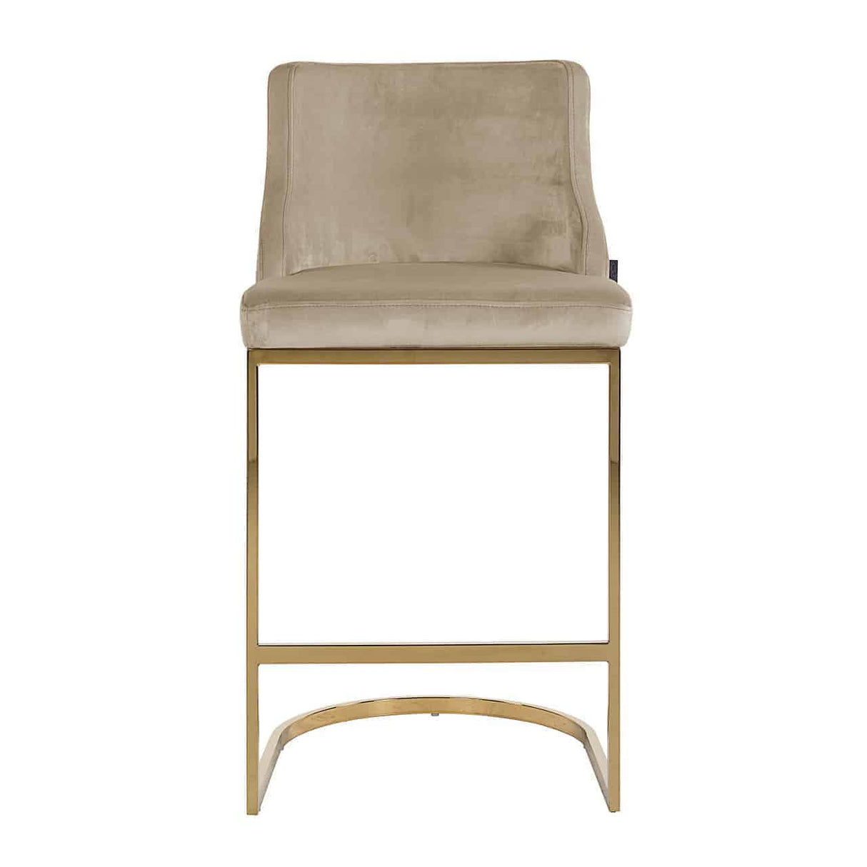 Barstoel Bolton khaki velvet / gold fire retardant (Quartz Khaki 903) van Richmond Interiors – Luxe comfort op maat van PureWonen. Vraag naar de beste prijs.