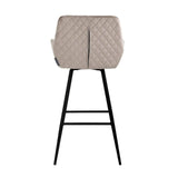 Barstoel Linsey draaibaar khaki velvet (Quartz Khaki 903) van Richmond Interiors – Luxe comfort op maat van PureWonen. Vraag naar de beste prijs.
