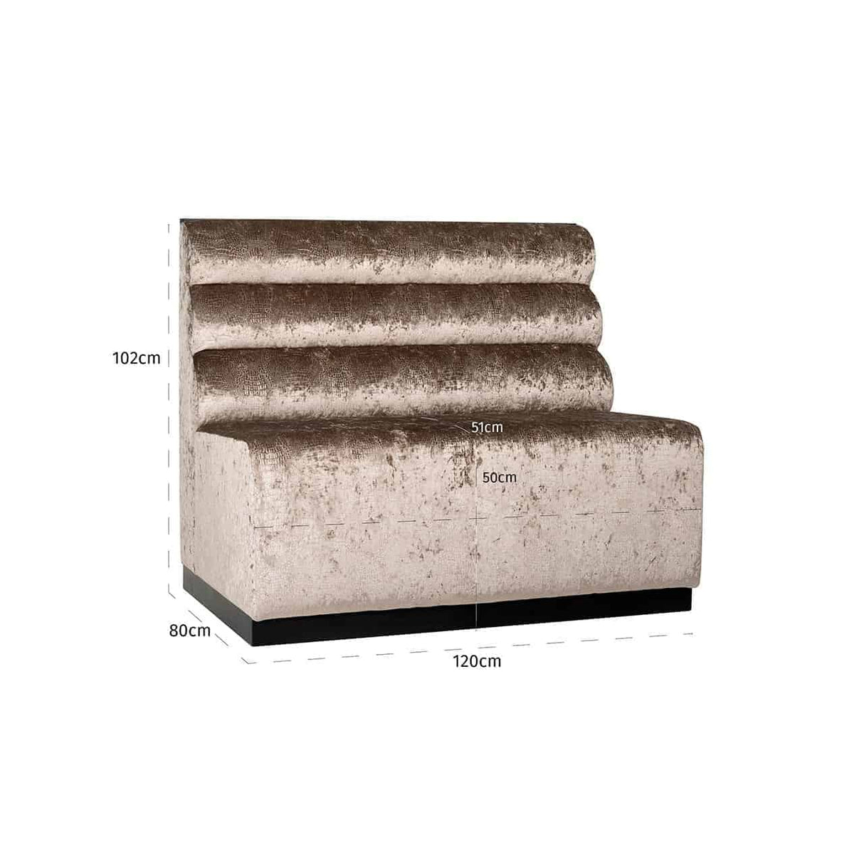 Eetkamer bank Delilah fire retardant van Richmond Interiors – Luxe comfort op maat van PureWonen. Vraag naar de beste prijs.