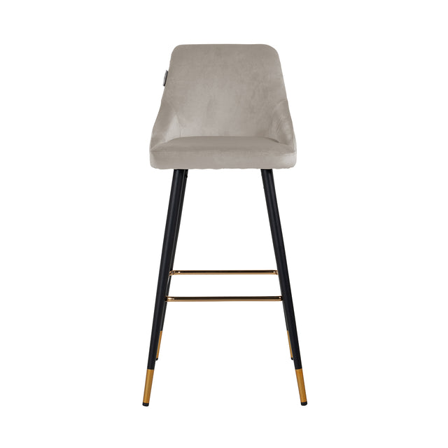 Barstoel Imani khaki velvet (Quartz Khaki 903) van Richmond Interiors – Luxe comfort op maat van PureWonen. Vraag naar de beste prijs.
