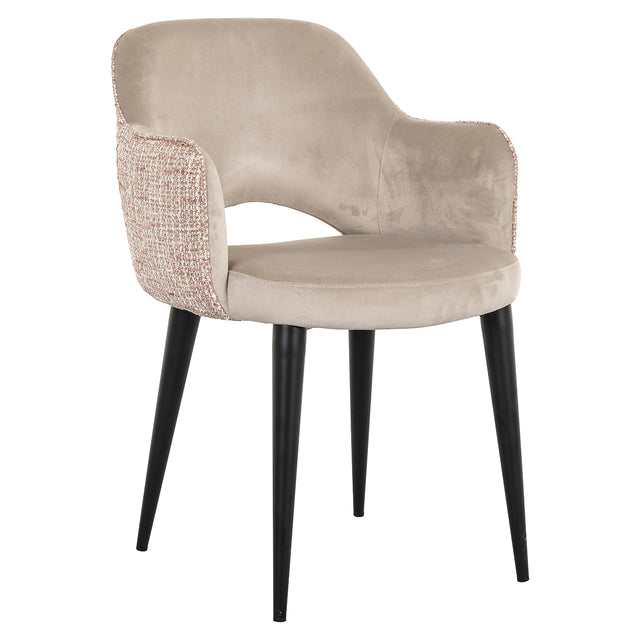 Stoel Giovanna trendy rose/quartz khaki (Be trendy 1673 rose) van Richmond Interiors – Luxe comfort op maat van PureWonen. Vraag naar de beste prijs.