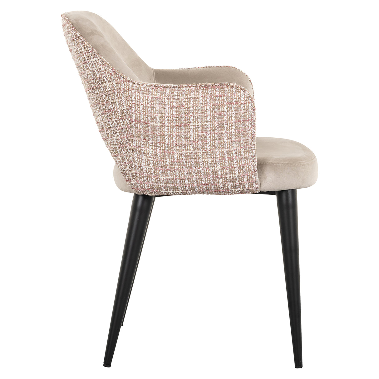 Stoel Giovanna trendy rose/quartz khaki (Be trendy 1673 rose) van Richmond Interiors – Luxe comfort op maat van PureWonen. Vraag naar de beste prijs.