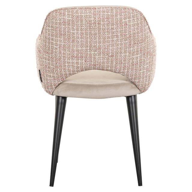 Stoel Giovanna trendy rose/quartz khaki (Be trendy 1673 rose) van Richmond Interiors – Luxe comfort op maat van PureWonen. Vraag naar de beste prijs.