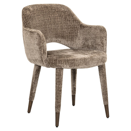 Eetkamerstoel Donnatella stone chenille fire retardant (Niagara 104 Stone Chenille) van Richmond Interiors – Luxe comfort op maat van PureWonen. Vraag naar de beste prijs.