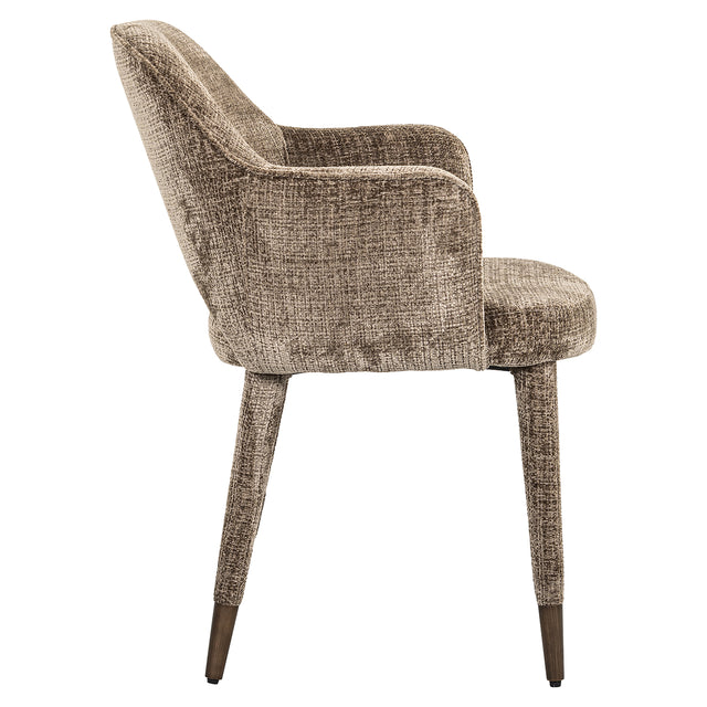 Eetkamerstoel Donnatella stone chenille fire retardant (Niagara 104 Stone Chenille) van Richmond Interiors – Luxe comfort op maat van PureWonen. Vraag naar de beste prijs.
