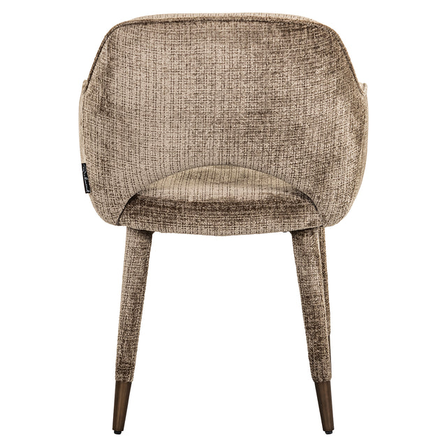 Eetkamerstoel Donnatella stone chenille fire retardant (Niagara 104 Stone Chenille) van Richmond Interiors – Luxe comfort op maat van PureWonen. Vraag naar de beste prijs.