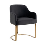 Eetkamerstoel Hadley quartz anthracite fire retardant
