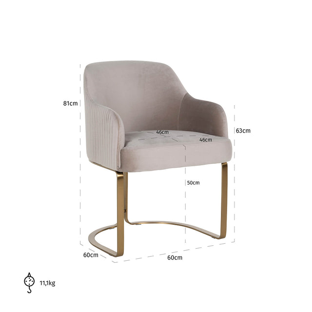 Stoel Hadley khaki velvet fire retardant (FR-Quartz 903 Khaki) van Richmond Interiors – Luxe comfort op maat van PureWonen. Vraag naar de beste prijs.