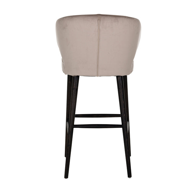 Barstoel Indigo khaki velvet (Quartz Khaki 903) van Richmond Interiors – Luxe comfort op maat van PureWonen. Vraag naar de beste prijs.