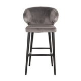 Barstoel Indigo stone velvet (Quartz Stone 101) van Richmond Interiors – Luxe comfort op maat van PureWonen. Vraag naar de beste prijs.