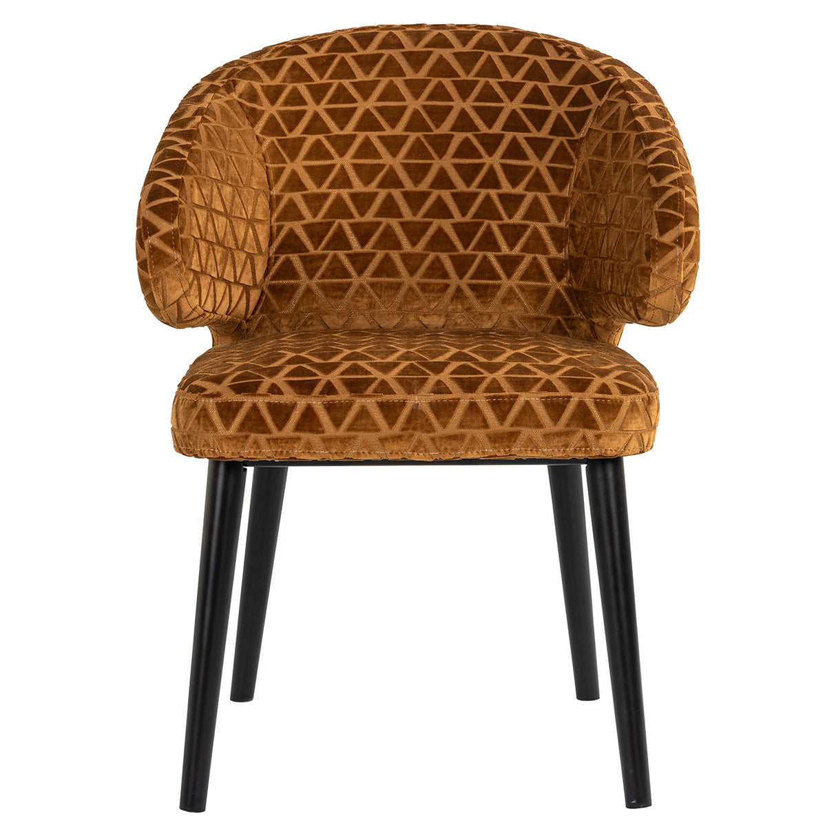 Eetkamerstoel Indigo gold triangle (Triangle 2013 old gold) van Richmond Interiors – Luxe comfort op maat van PureWonen. Vraag naar de beste prijs.