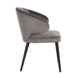 Stoel Indigo stone velvet (Quartz Stone 101) van Richmond Interiors – Luxe comfort op maat van PureWonen. Vraag naar de beste prijs.