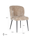 Chair Fallon Shitake Island / zwart (Shitake Island 124) van Richmond Interiors – Luxe comfort op maat van PureWonen. Vraag naar de beste prijs.