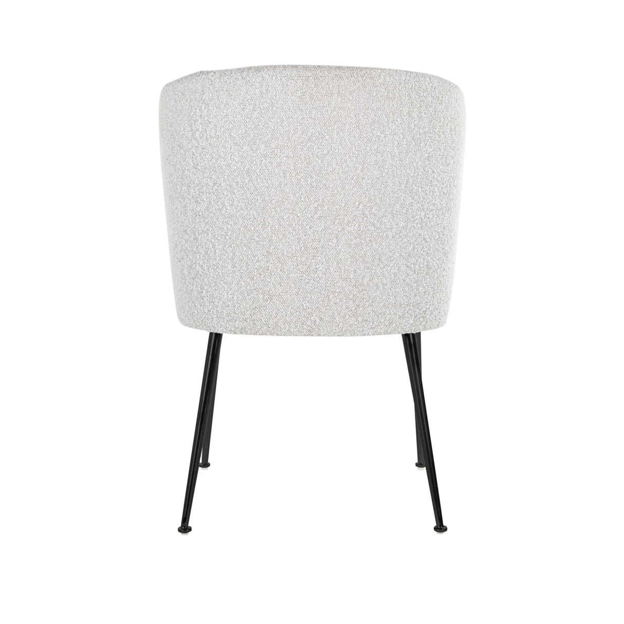 Eetkamerstoel Fallon white bouclé