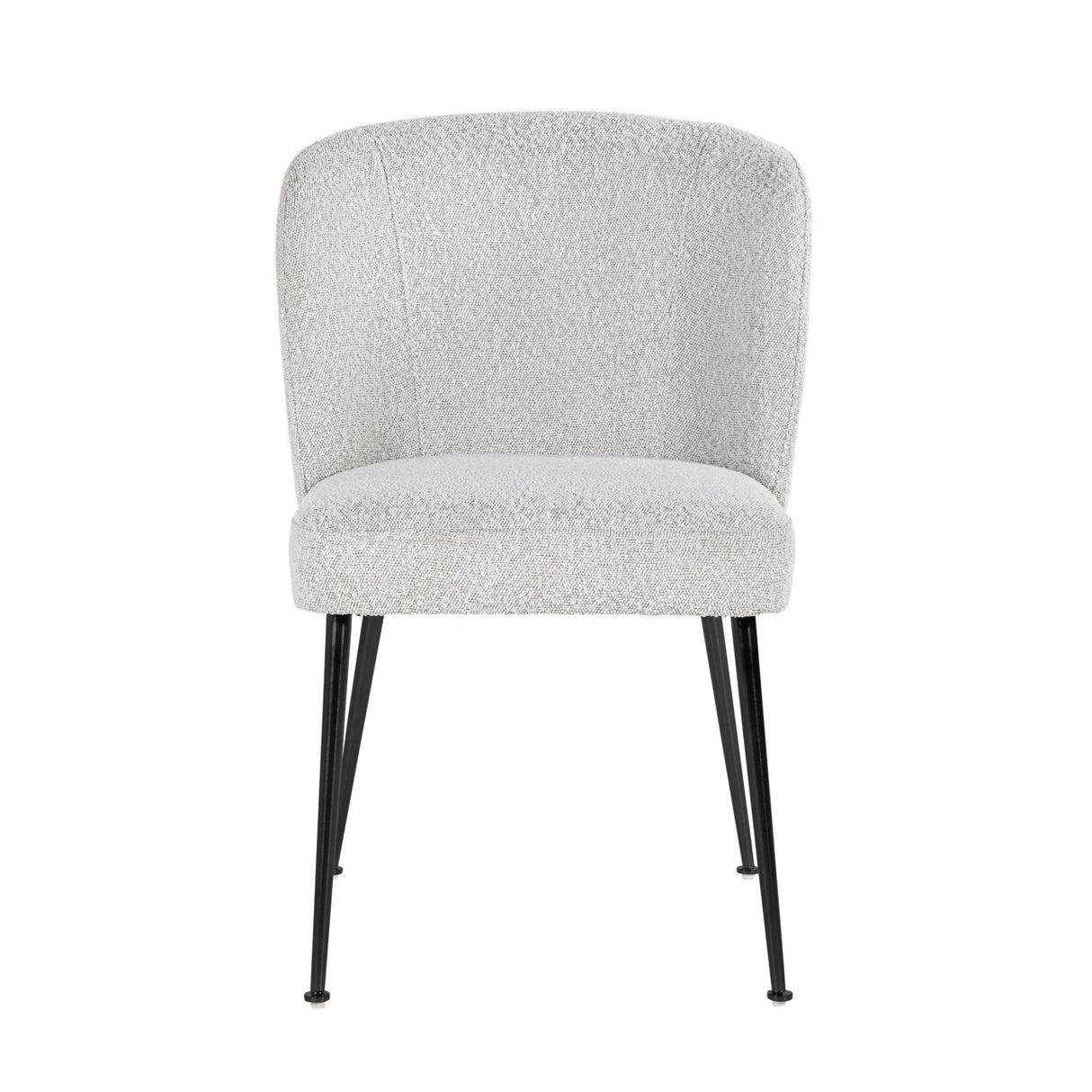 Eetkamerstoel Fallon white bouclé