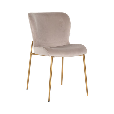 Stoel Odessa khaki / brushed gold fire retardant (FR-Quartz 903 Khaki) van Richmond Interiors – Luxe comfort op maat van PureWonen. Vraag naar de beste prijs.