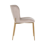 Stoel Odessa khaki / brushed gold fire retardant (FR-Quartz 903 Khaki) van Richmond Interiors – Luxe comfort op maat van PureWonen. Vraag naar de beste prijs.