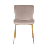 Stoel Odessa khaki / brushed gold fire retardant (FR-Quartz 903 Khaki) van Richmond Interiors – Luxe comfort op maat van PureWonen. Vraag naar de beste prijs.