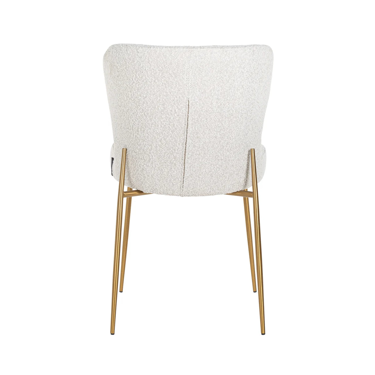 Eetkamerstoel Odessa white bouclé (Set of 2)