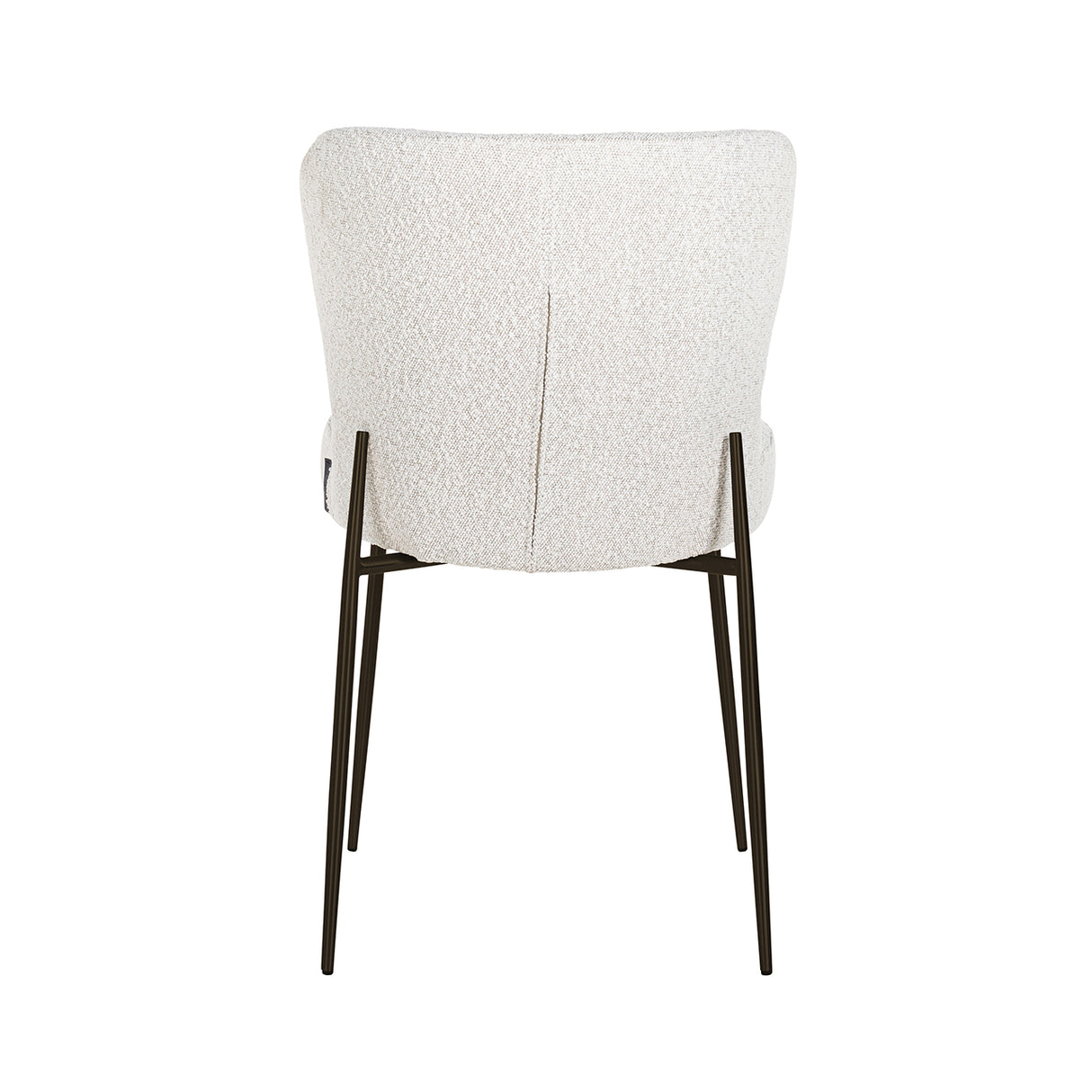 Eetkamerstoel Darby white bouclé (Set of 2)