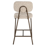 Counterstoel Xenia beige leopard fire retardant (Set of 2)