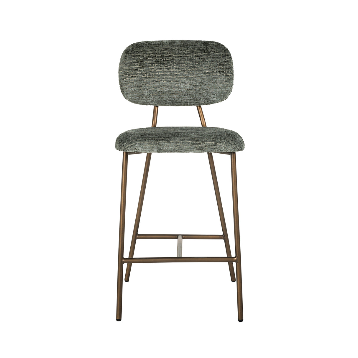 Counterstoel Xenia thyme fusion / brushed gold legs (Fusion thyme 206) van Richmond Interiors – Luxe comfort op maat van PureWonen. Vraag naar de beste prijs.