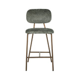 Counterstoel Xenia thyme fusion / brushed gold legs (Fusion thyme 206) van Richmond Interiors – Luxe comfort op maat van PureWonen. Vraag naar de beste prijs.