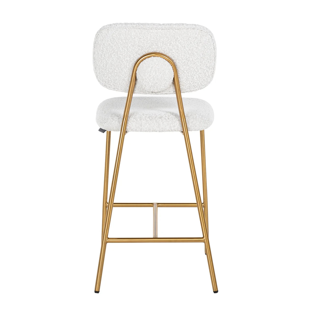 Counterstoel Xenia white bouclé (Set of 2)