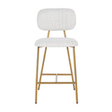 Counterstoel Xenia white bouclé (Set of 2)
