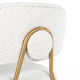 Counterstoel Xenia white bouclé (Set of 2)