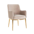 Stoel Breeze khaki velvet / brushed gold fire retardant (FR-Quartz 903 Khaki) van Richmond Interiors – Luxe comfort op maat van PureWonen. Vraag naar de beste prijs.