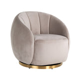 Draaifauteuil Jago khaki velvet / brushed gold (Quartz Khaki 903) van Richmond Interiors – Luxe comfort op maat van PureWonen. Vraag naar de beste prijs.
