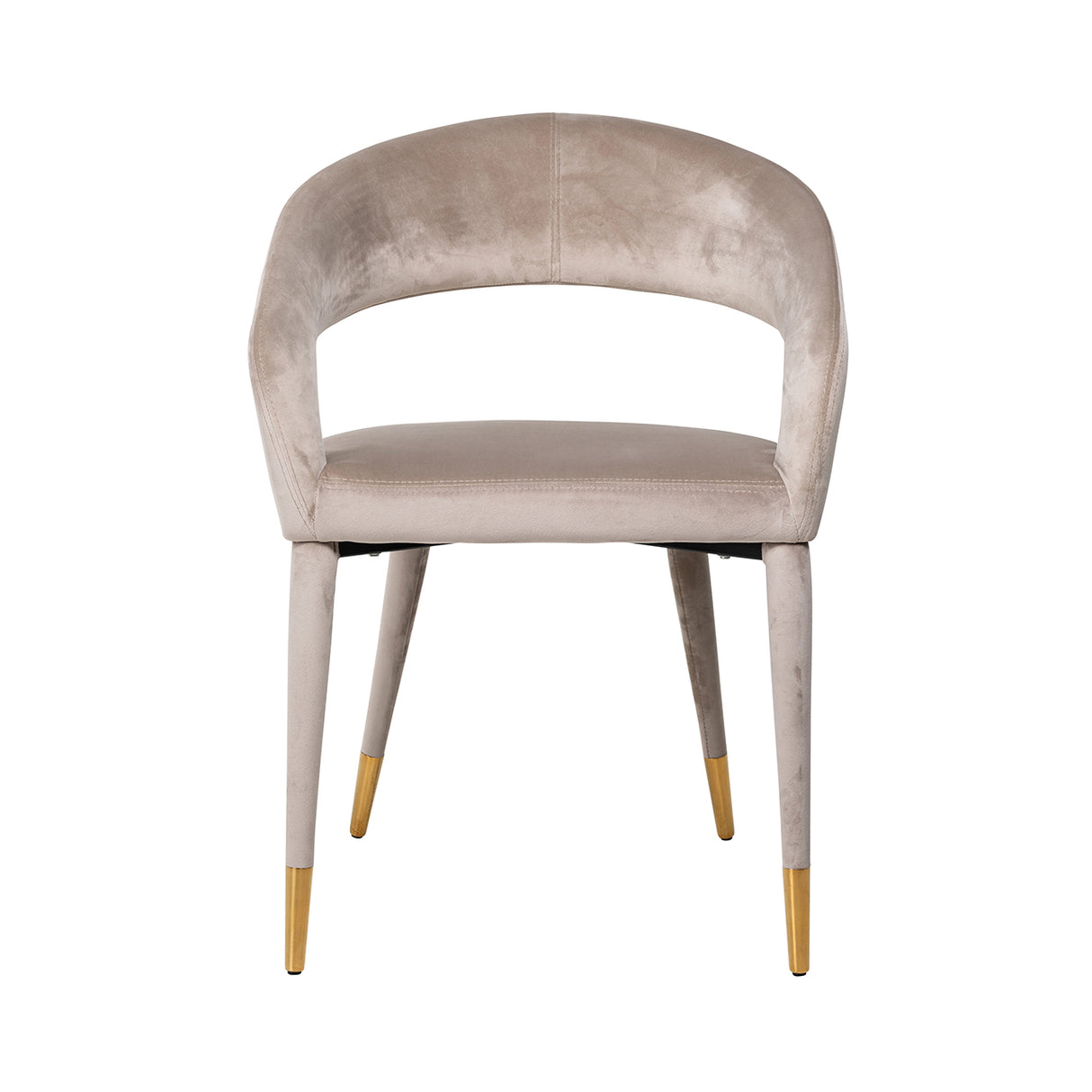 Stoel Gia khaki velvet fire retardant (FR-Quartz 903 Khaki) van Richmond Interiors – Luxe comfort op maat van PureWonen. Vraag naar de beste prijs.