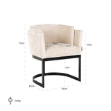 Stoel Emerson white chenille (Bergen 900 white chenille) van Richmond Interiors – Luxe comfort op maat van PureWonen. Vraag naar de beste prijs.