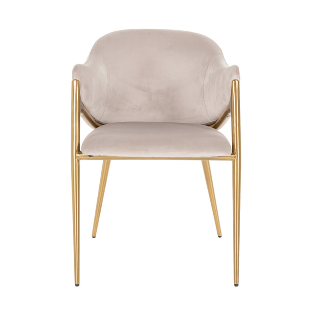 Stoel Gwen khaki velvet fire retardant (FR-Quartz 903 Khaki) van Richmond Interiors – Luxe comfort op maat van PureWonen. Vraag naar de beste prijs.