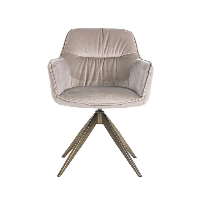 Draaistoel Aline khaki velvet fire retardant (FR-Quartz 903 Khaki) van Richmond Interiors – Luxe comfort op maat van PureWonen. Vraag naar de beste prijs.